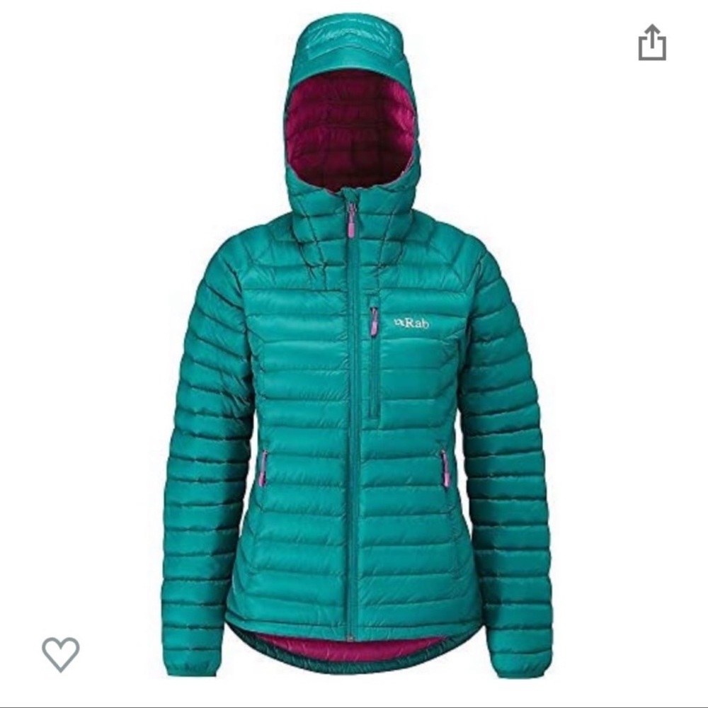 Rab Microlight Alpine Light Hooded Puffy Jacket sz Medium